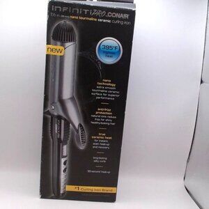 Conair InfinitiPRO 1.5  Nano Tourmaline Ceramic Spring Curling Iron  Purple,BNIB